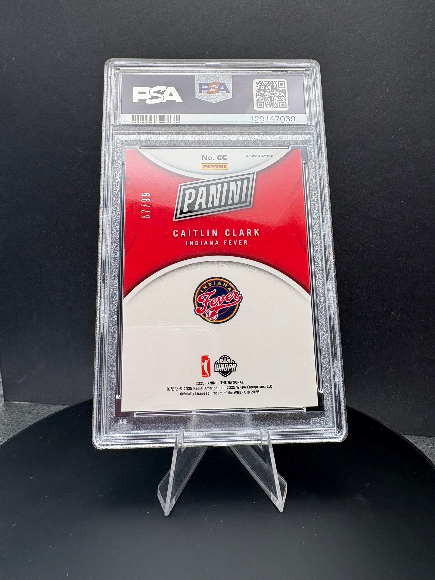 2025 NSCC Silver Pack Caitlin Clark National Insert PSA 10