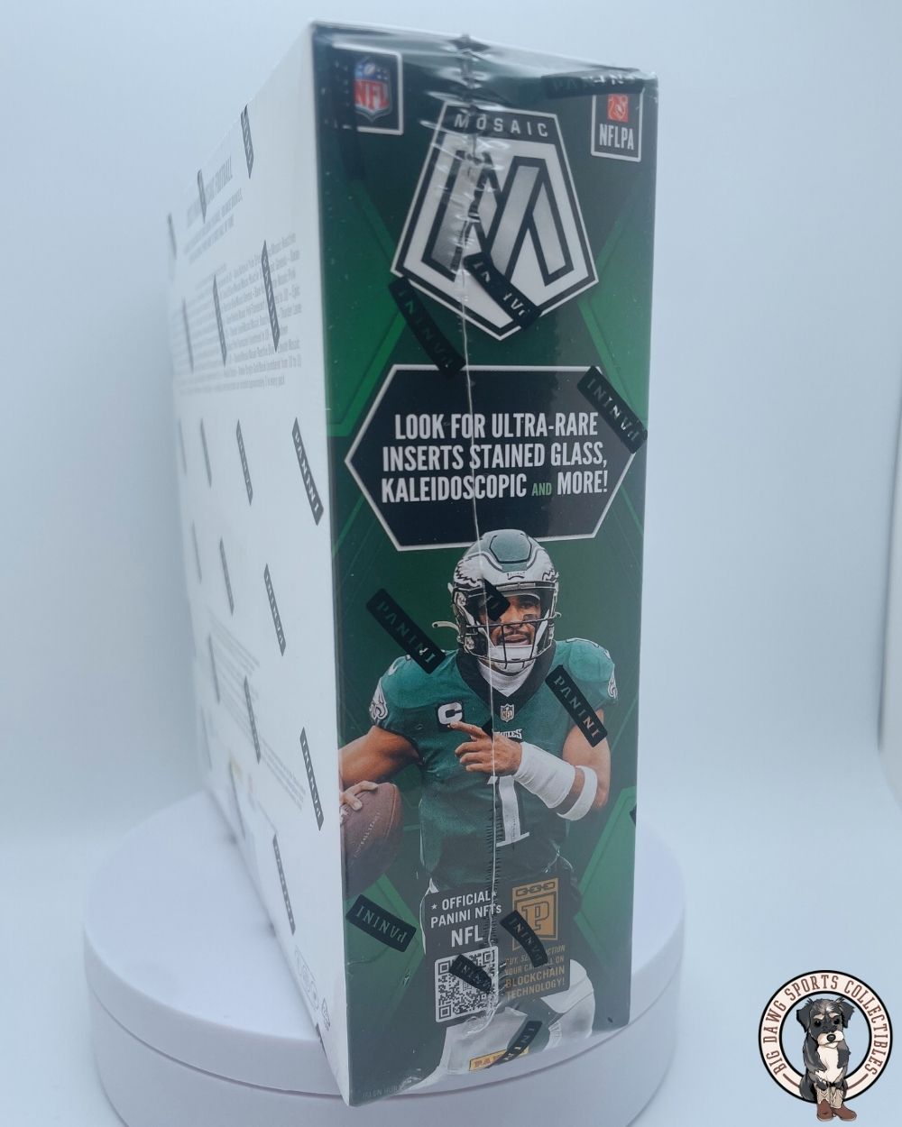 2023 Panini Mosaic NFL Trading Cards Mega Box - 42 Cards Per Box - Jalen Hurts Cover
