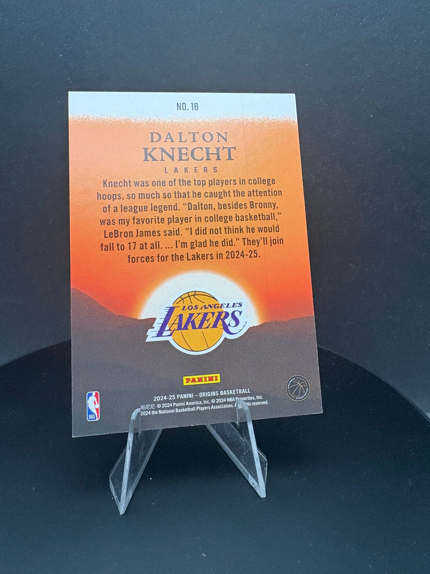 2024-25 Origins Dalton Knecht RC 8/10