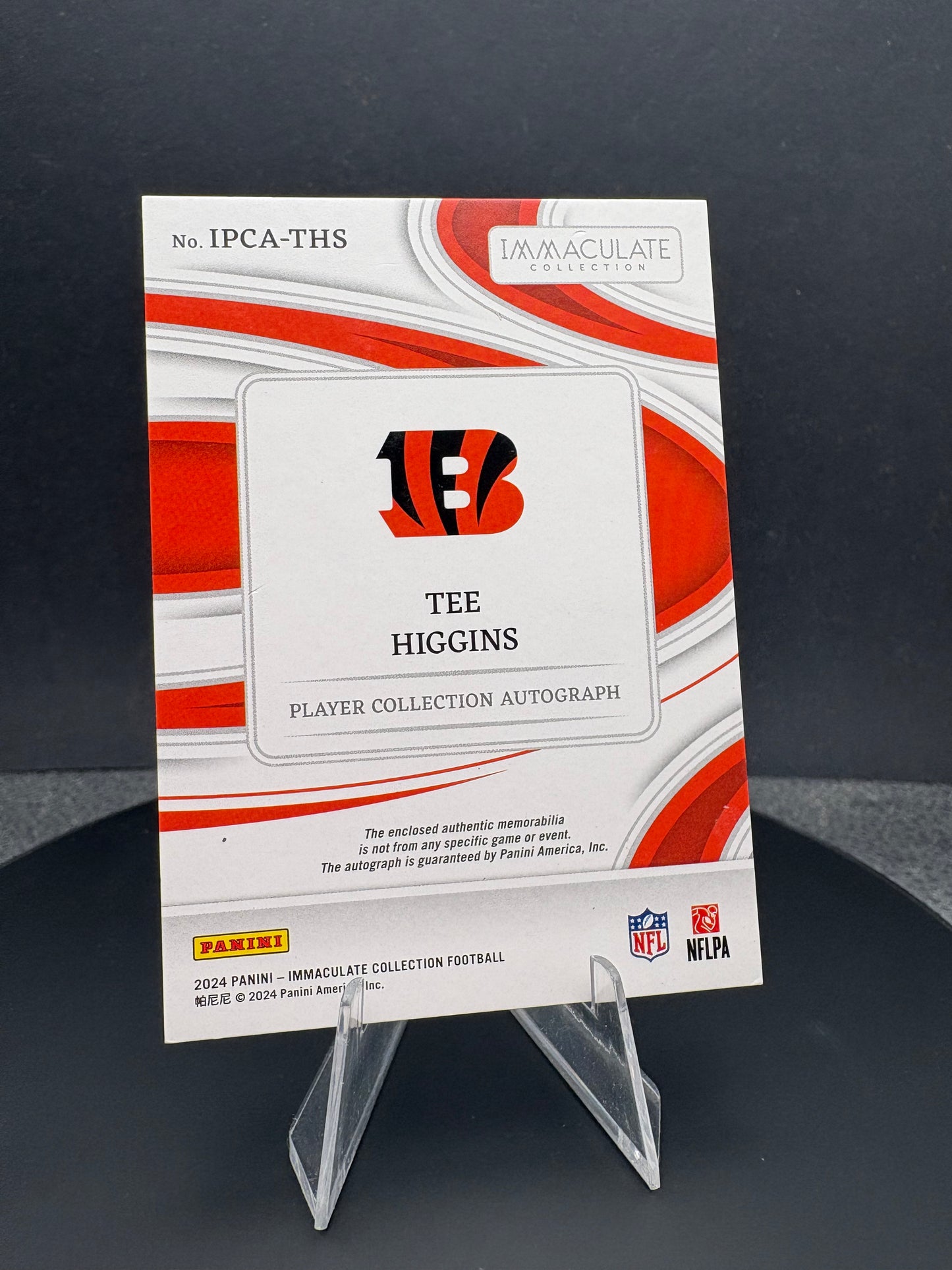 2024 Immaculate Collection Tee Higgins TRIPLE PATCH AUTO /99