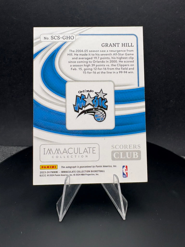 2023 Immaculate Collection Grant Hill Scorers Club AUTO /99