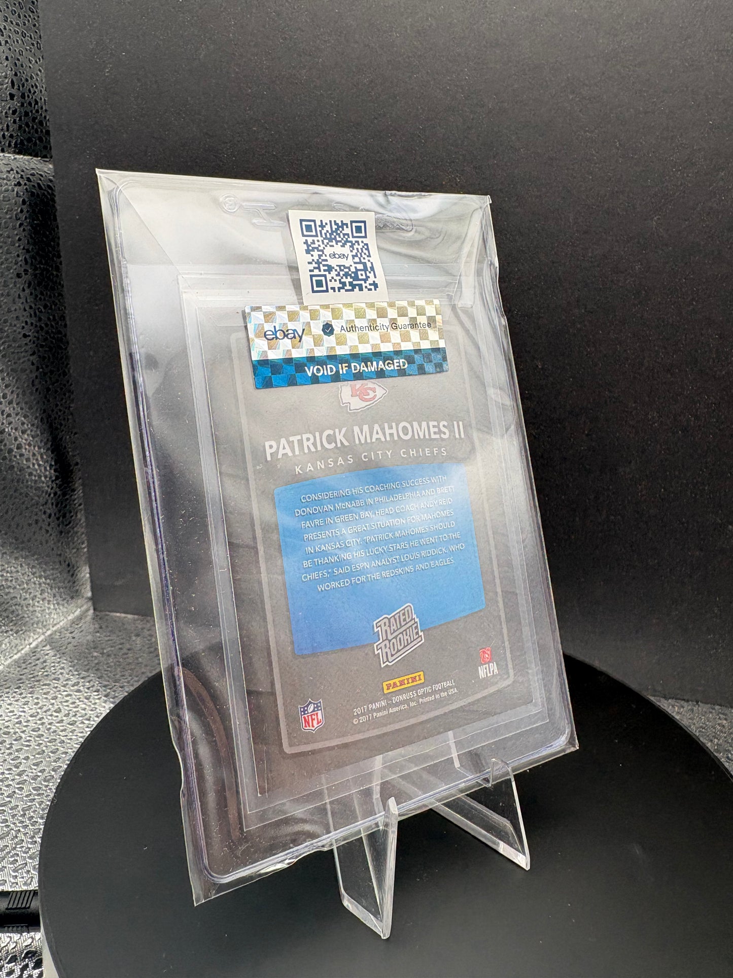 2017 Donruss Optic Patrick Mahomes II Rated Rookie Ebay authenticated