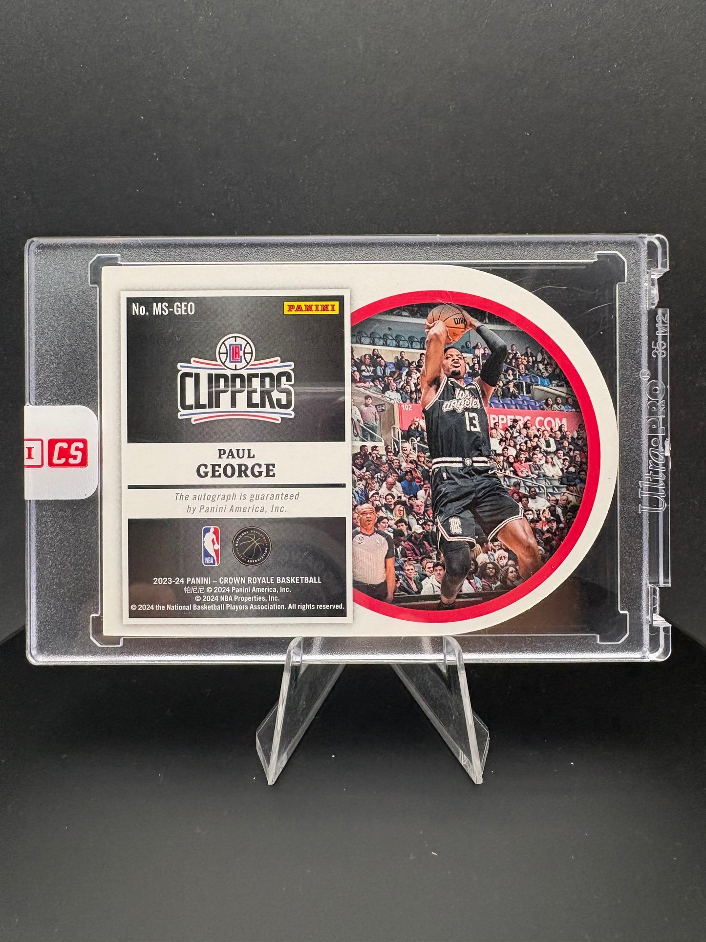 2023 Crown Royale Paul George die-cut 25/49