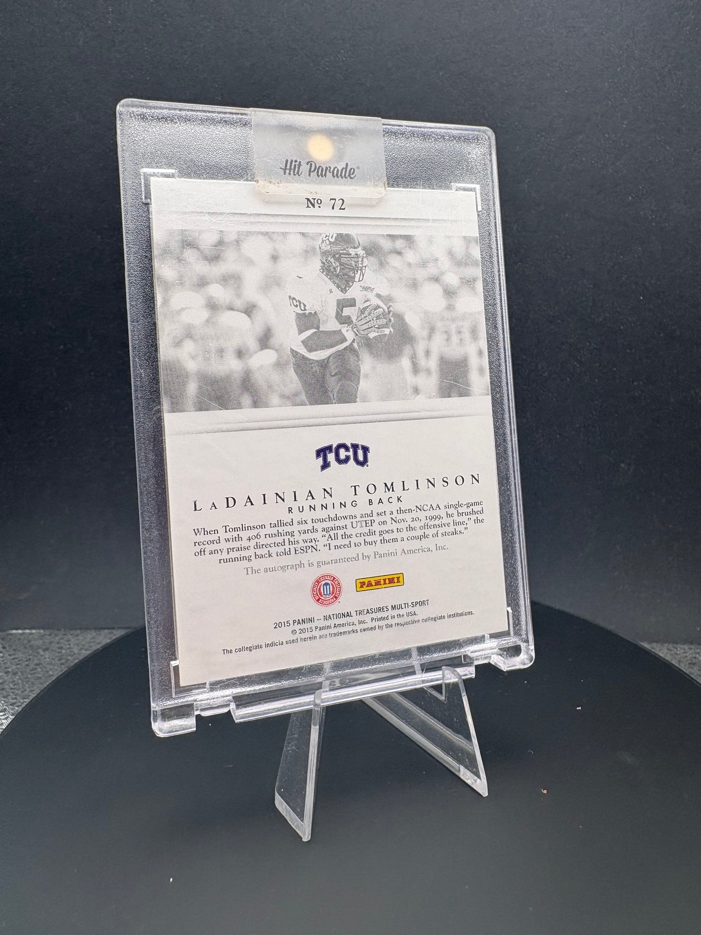 2015 National Treasures Multi Sport Hit Parade LaDanian Tomlinson AUTO /25