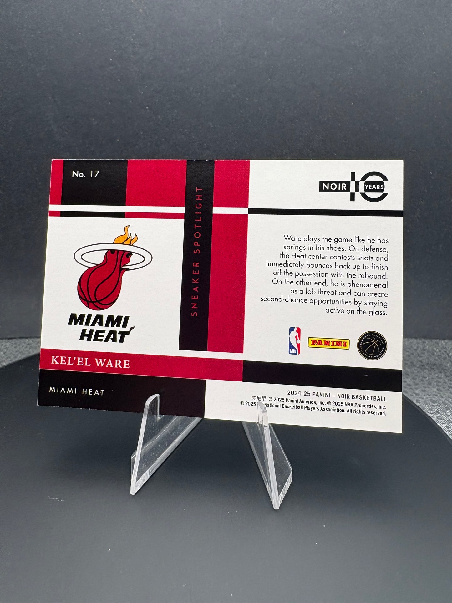 2024-25 NOIR Kel'el Ware RC /99 Sneaker Spotlight