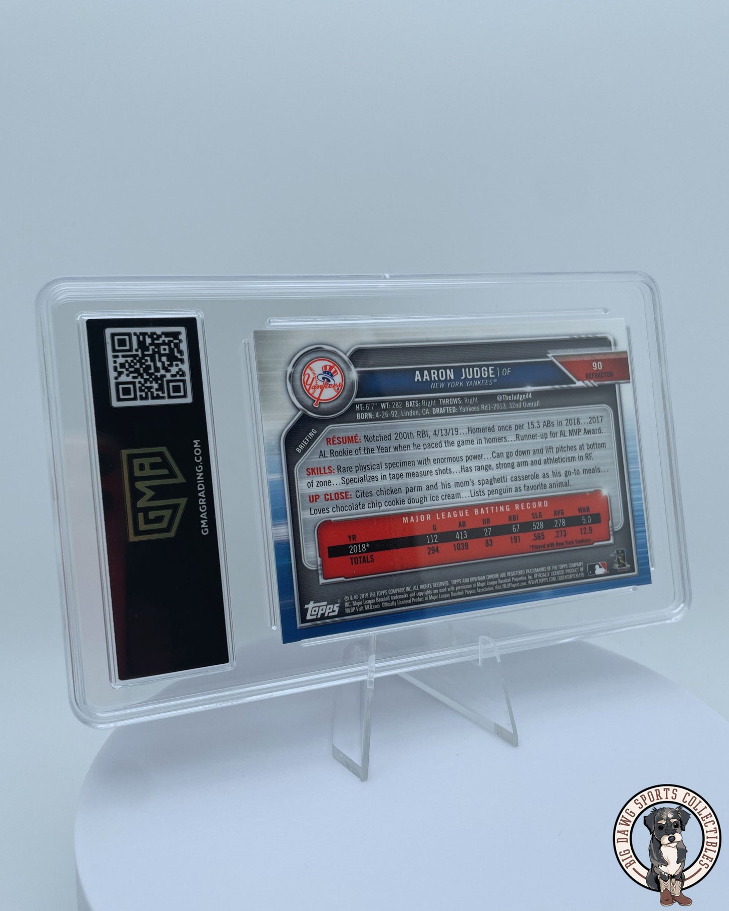 Aaron Judge Refractor Card (273/499) - Mint - 2019 Bowman Chrome