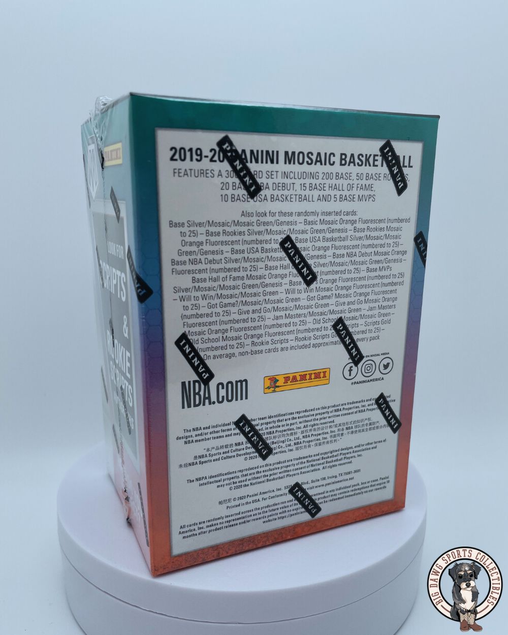 2019-20 Panini Mosaic Basketball Blaster Box - 32 Cards - Zion Williamson Cover