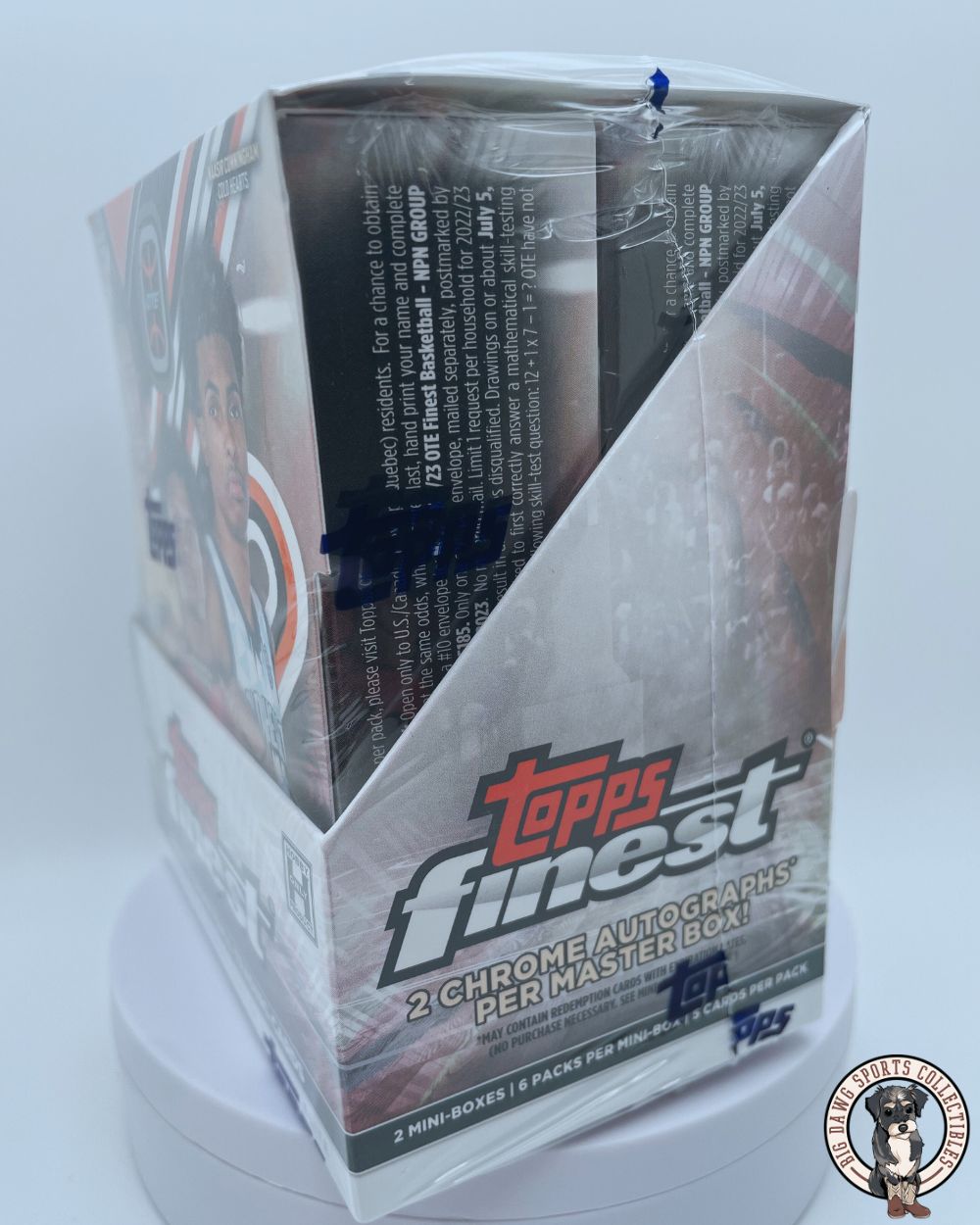2022-23 Topps Finest Basketball Hobby Box - 12 Packs - Overtime Elite