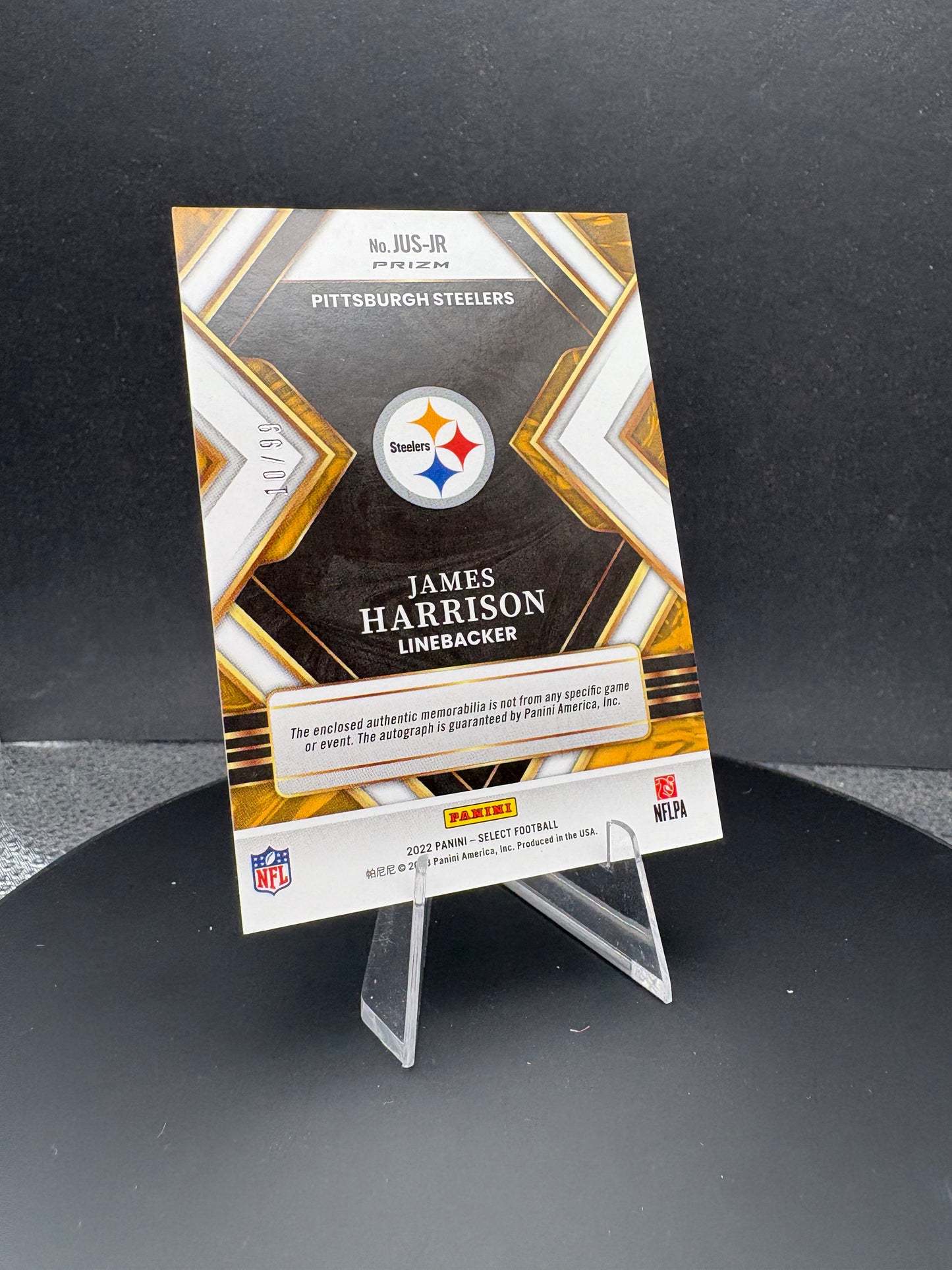 2022 Select PRIZM James Harrison /99 AUTO patch