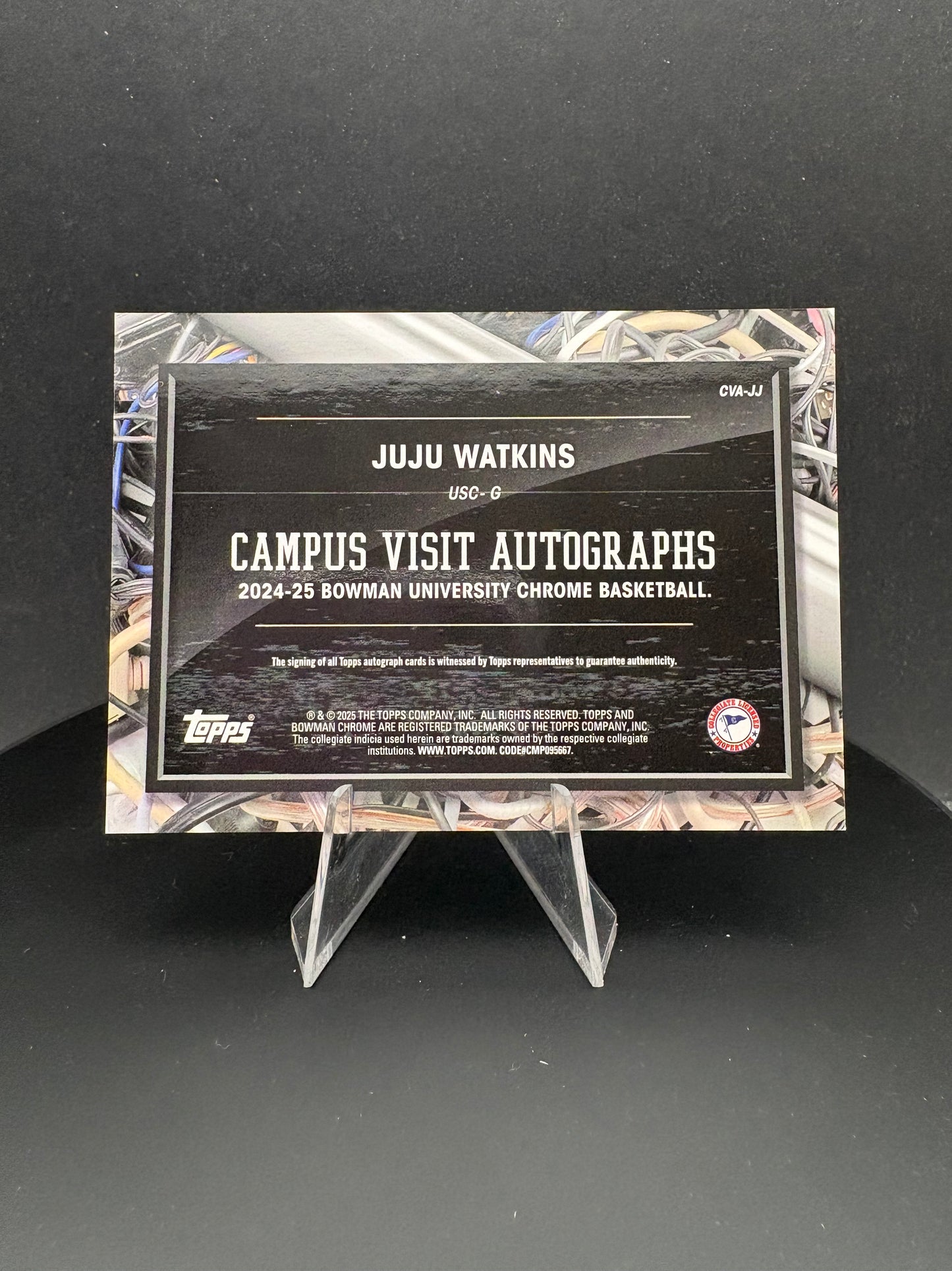 2024-25 Topps Bowman Chrome University JuJu Watkins auto