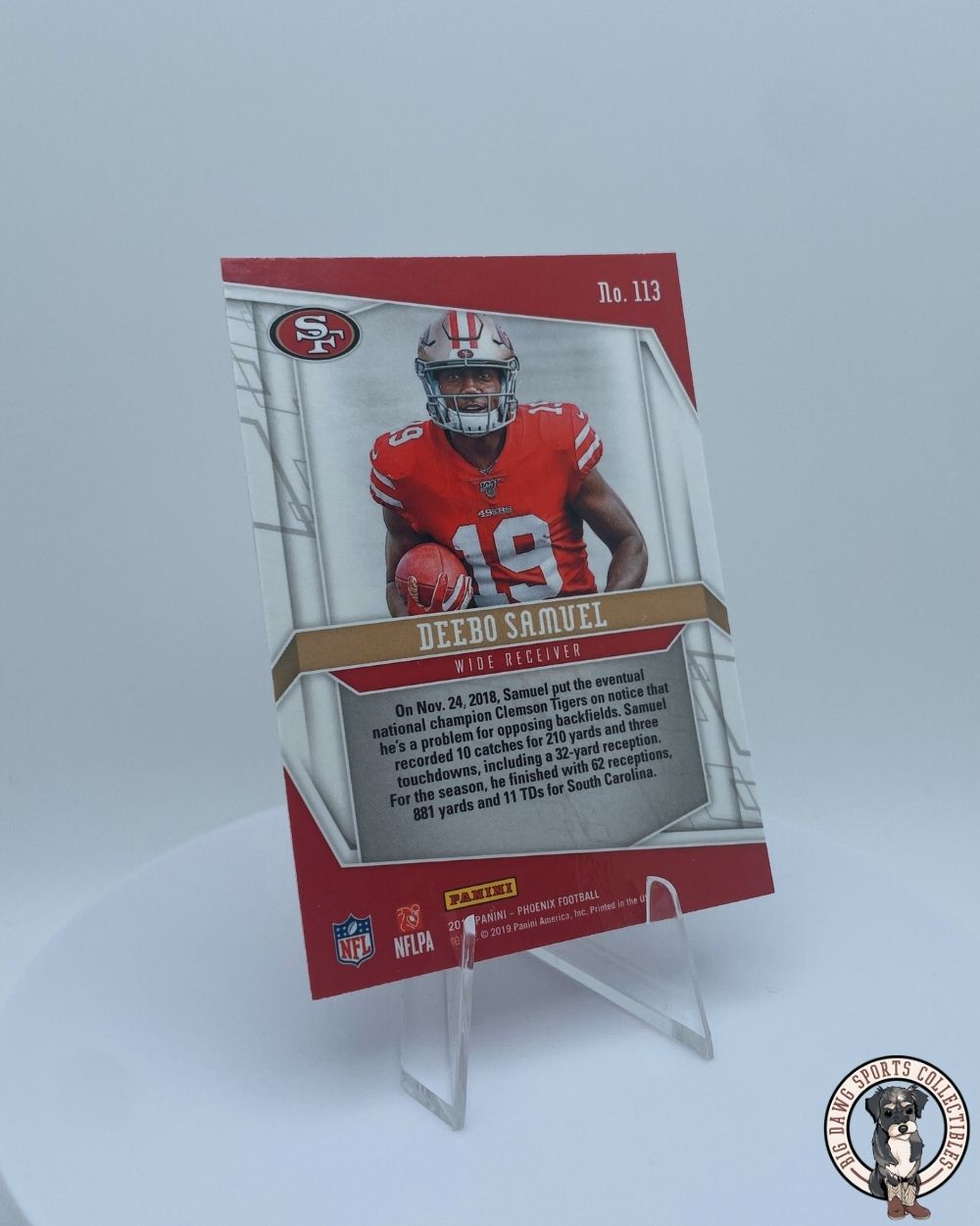 Deebo Samuel 2019 Panini Phoenix Rookie Card #113