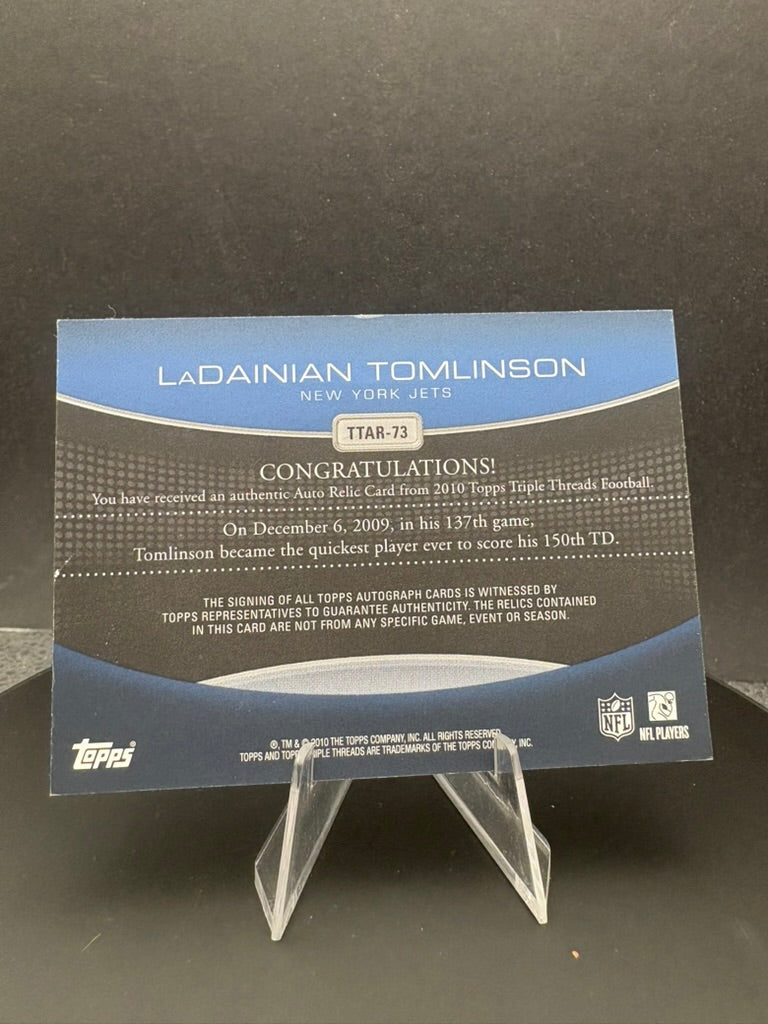 2010 Topps LaDainian Tomlinson Triple Threads AUTO /18