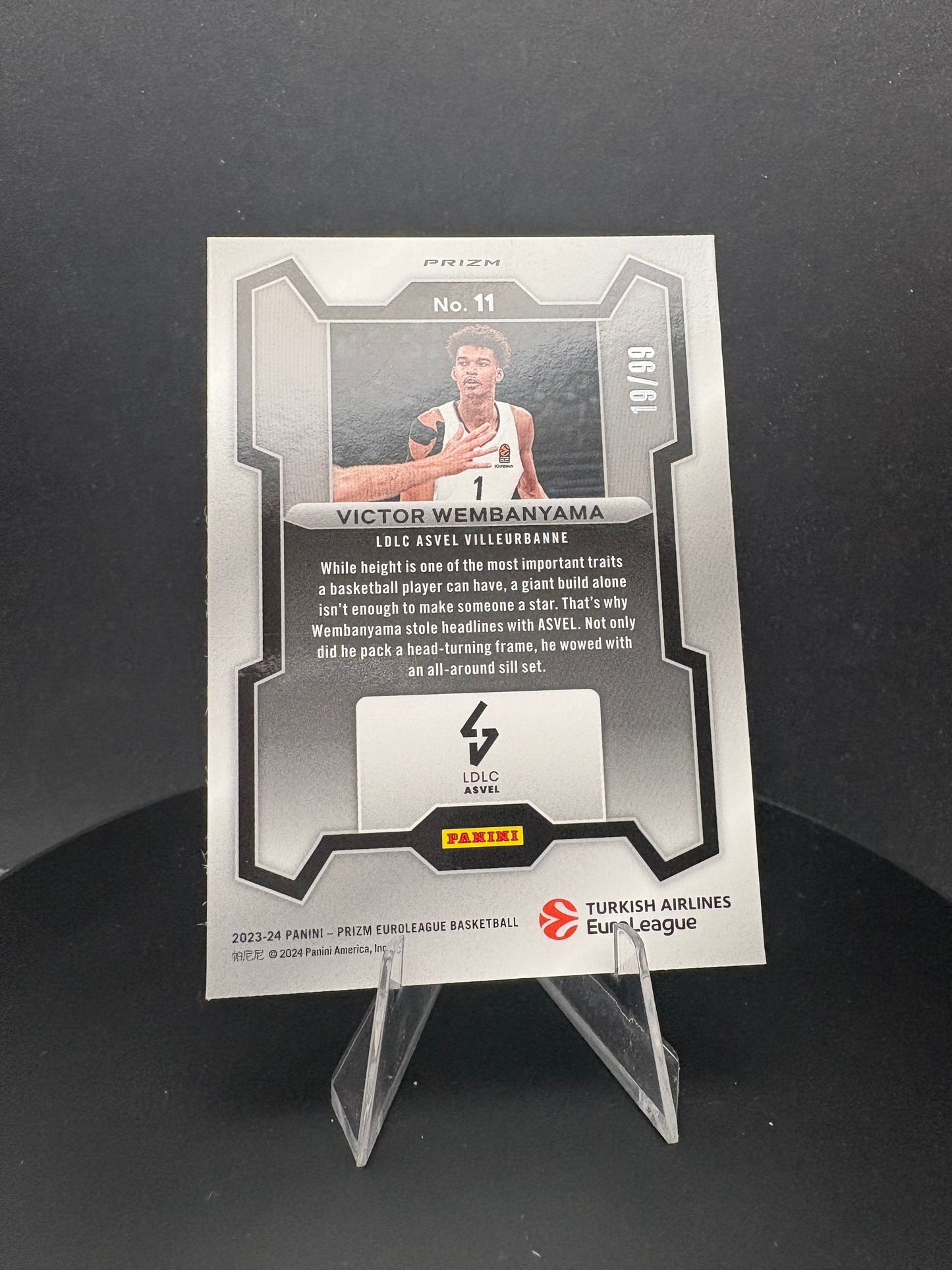 2023-24 PRIZM Euroleague Victor Wembanyama 19/99