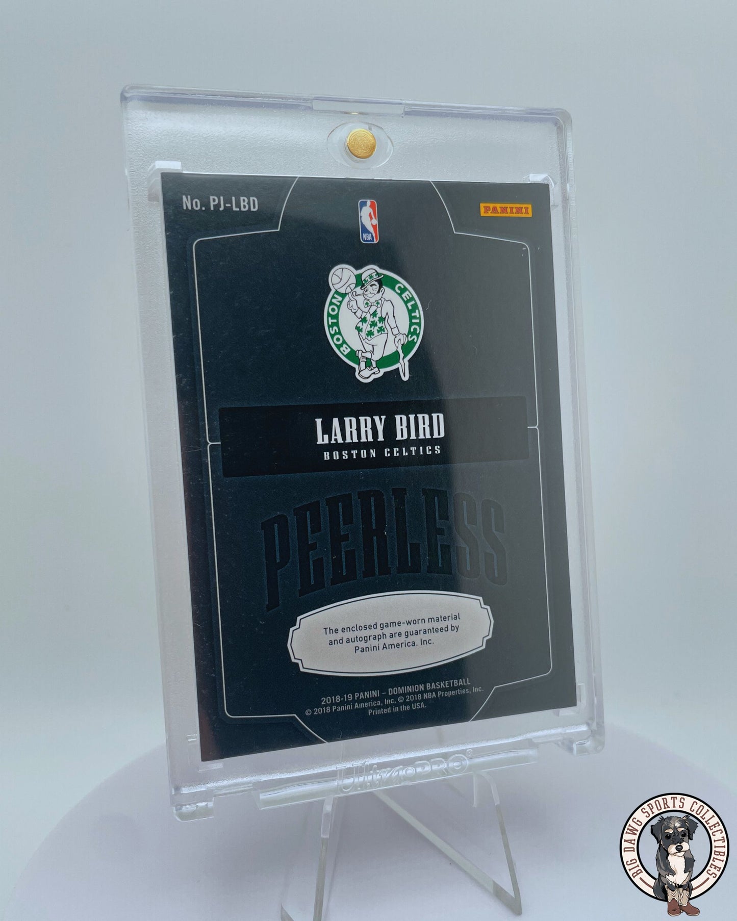 Larry Bird 2014-15 Panini Flawless Diamond Card Autographed (19/20)