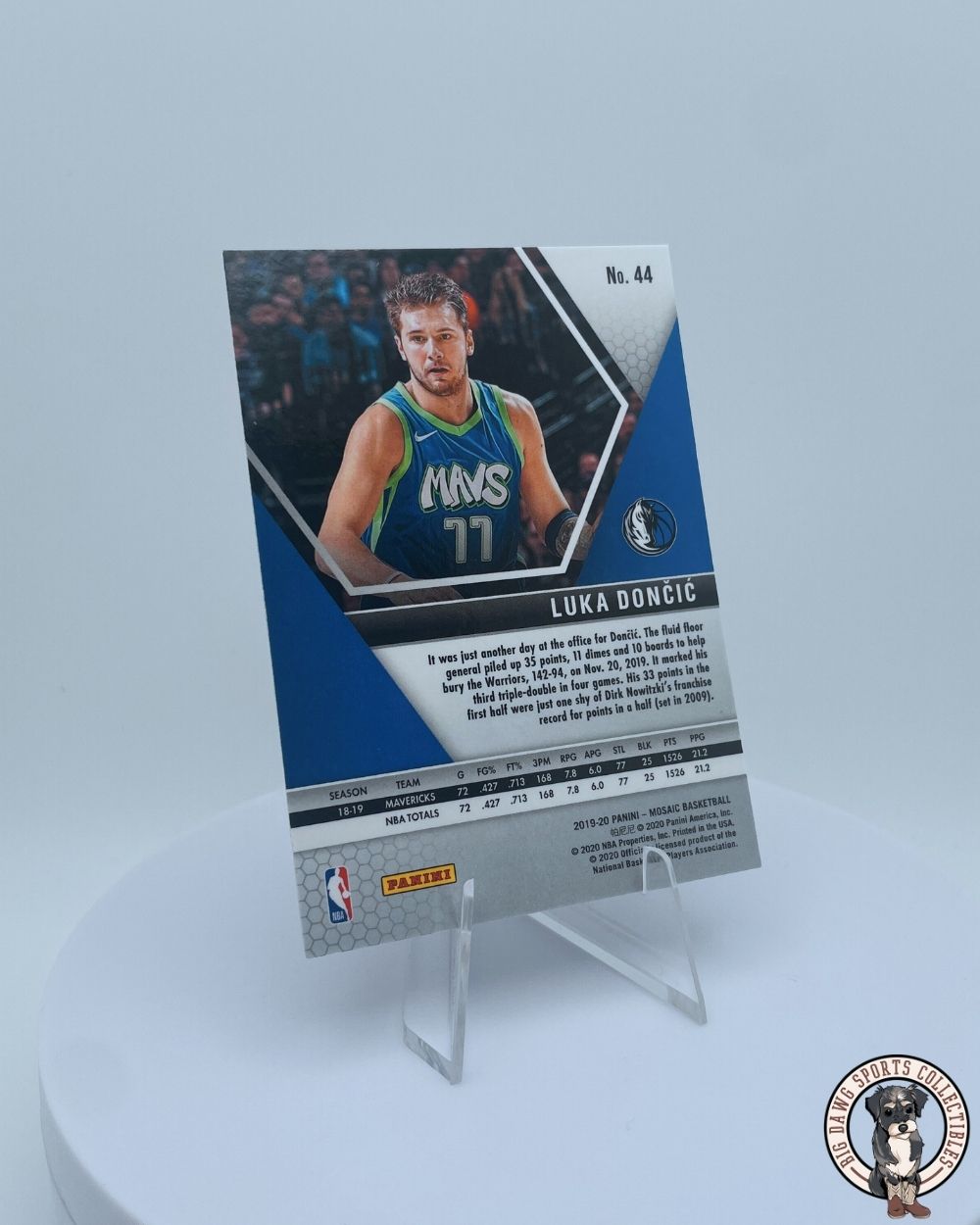 Luka Dončić 2019-20 Panini Mosaic #44 - Dallas Mavericks