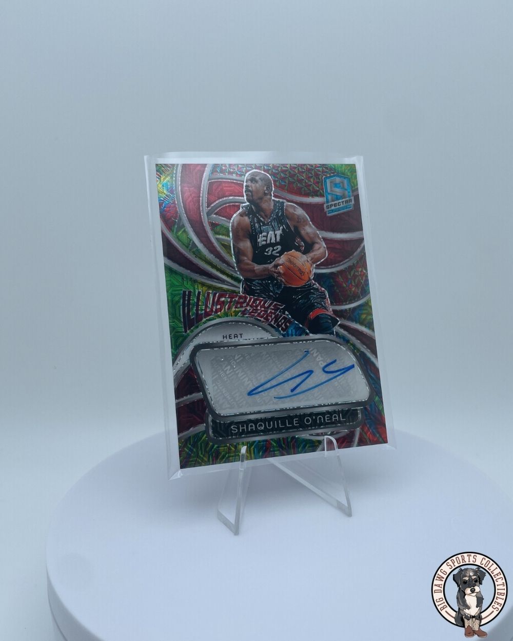 Shaquille O'Neal 2023-24 Panini Spectra Illustrious Legends Autograph Card #ILS-SON 23/25 - Miami Heat