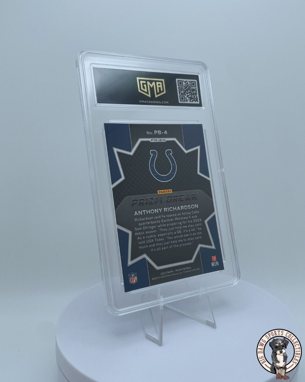 Anthony Richardson 2023 Panini Prizm Break Green Wave Prizm Rookie #PB-4 - GMA 10 Gem Mint