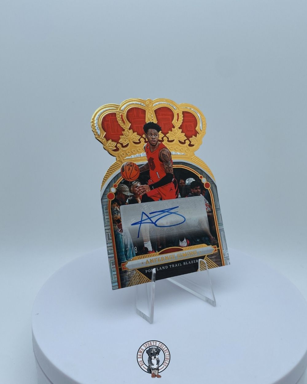 Anfernee Simons 2022-23 Panini Crown Royale #7/8 Auto - Trail Blazers