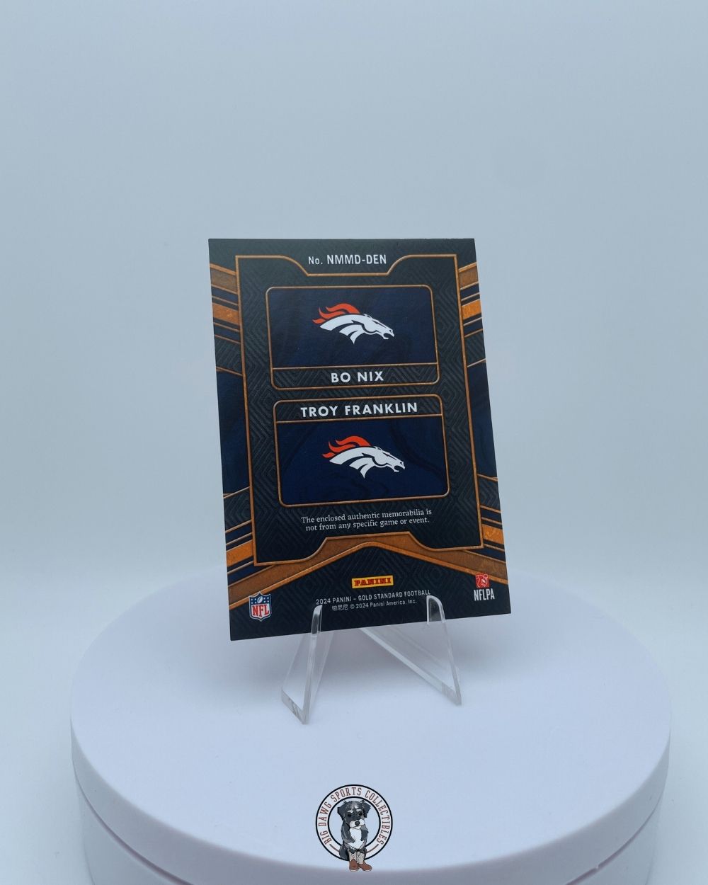 Bo Nix & Troy Franklin 2024 Panini Gold Standard Newly Minted Dual Patch RC #9/49
