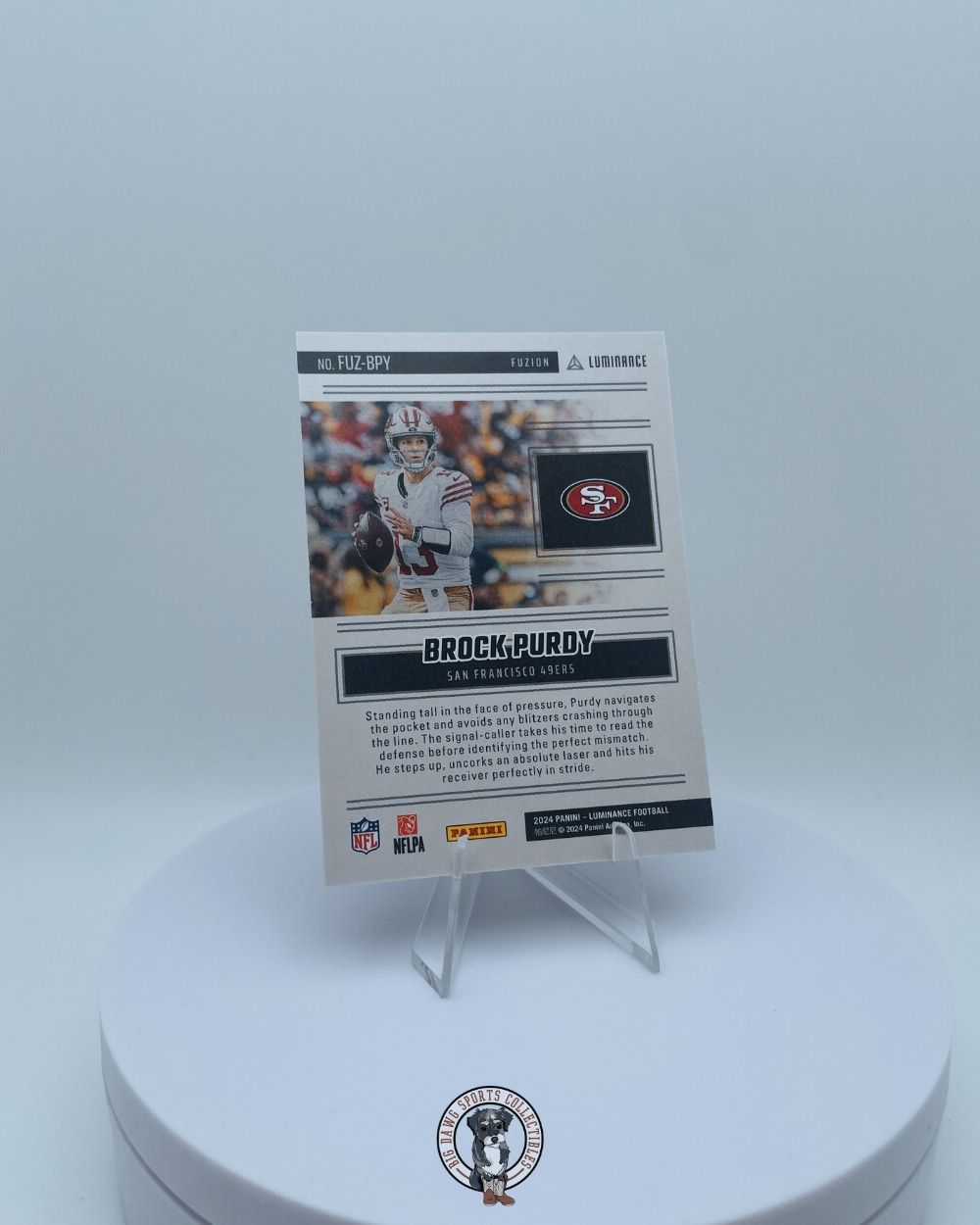 Brock Purdy 2024 Panini Luminance Fuzion #14/50 - San Francisco 49ers