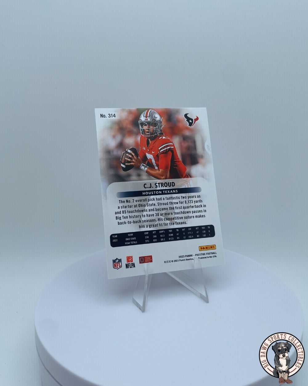 C.J. Stroud 2023 Panini Prestige Xtra Points Rookie Card #314 - Houston Texans QB Phenom