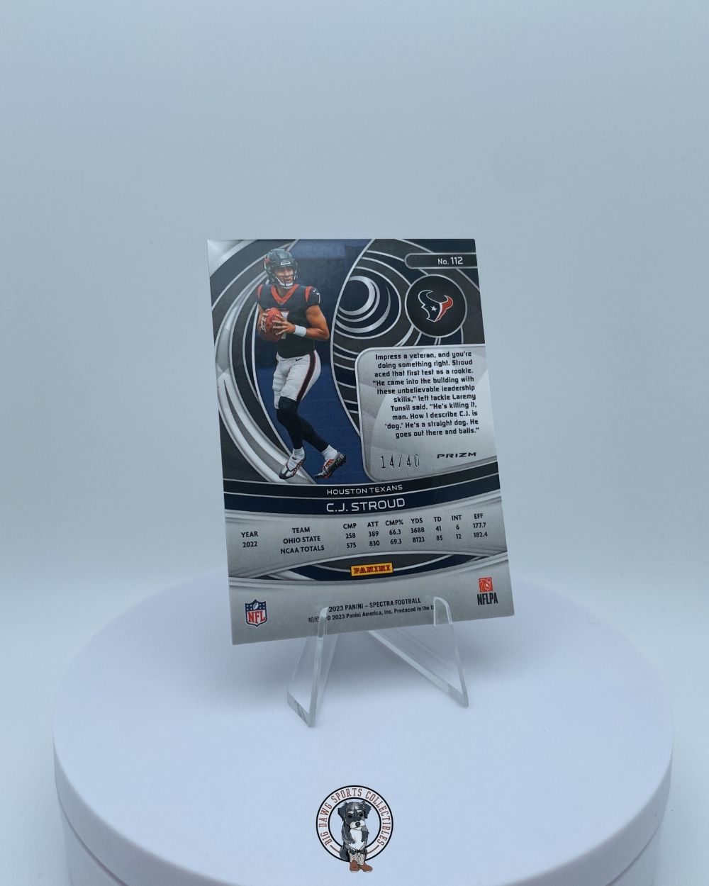 C.J. Stroud 2023 Panini Spectra Rookie Card #14/40 - Houston Texans