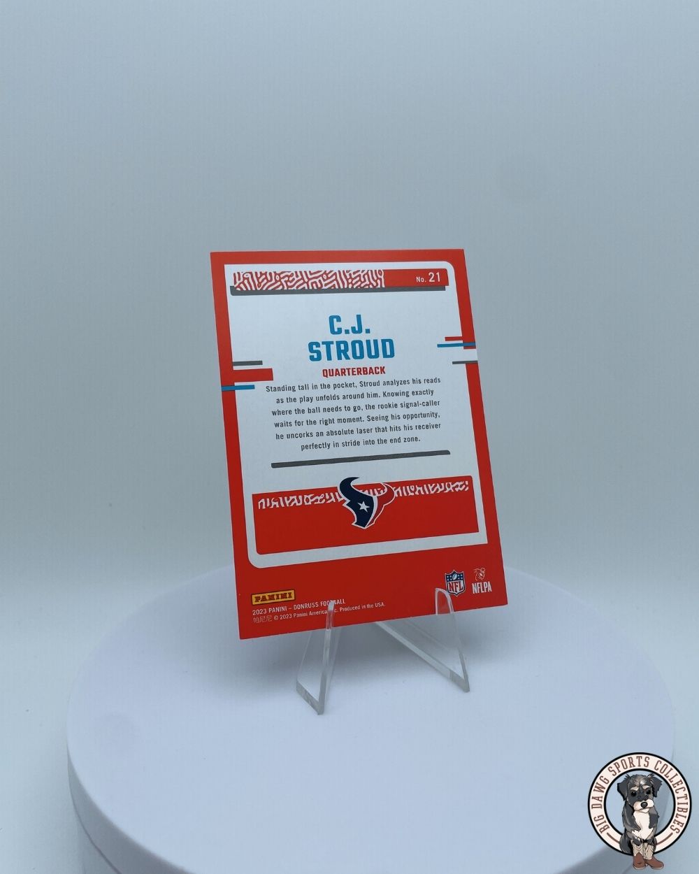 C.J. Stroud 2023 Panini Donruss "The Rookies" Silver Holo Rookie Card #21 - Houston Texans Rising Star QB