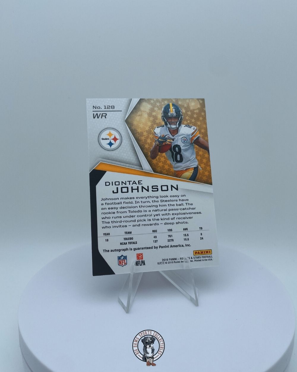 Diontae Johnson 2019 Panini Rookies & Stars Longevity Auto RC - Steelers