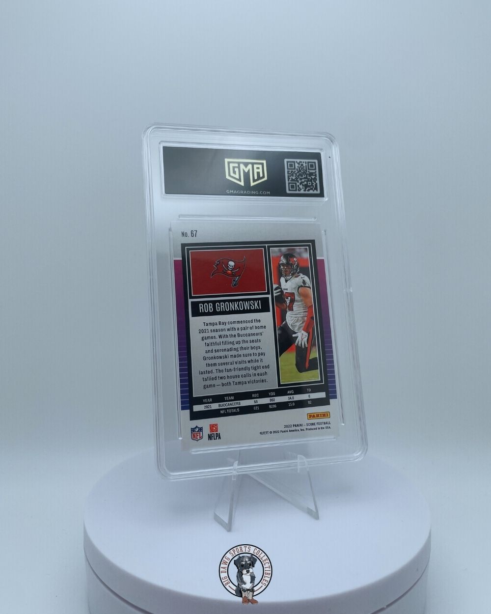 Rob Gronkowski 2022 Score Artist's Proof 17/35 - GMA 10 Gem Mint