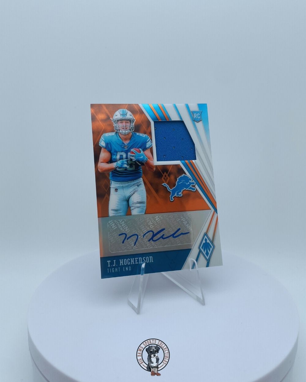 T.J. Hockenson 2019 Panini Phoenix RPA Bronze #RJA-TJ Rookie Patch Auto /99