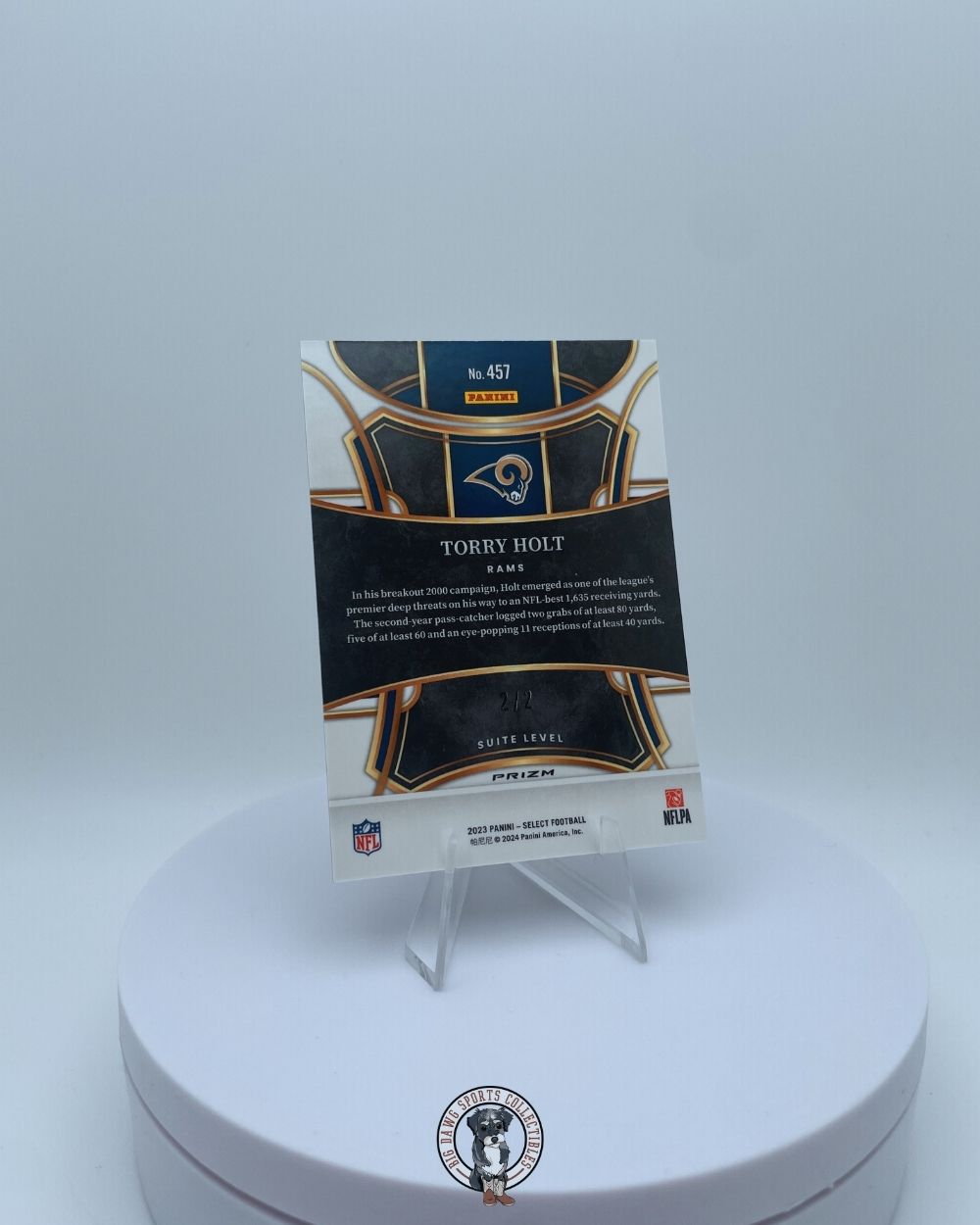 Torry Holt 2023 Panini Select Suite Level Green Prizm #457 - 2/2