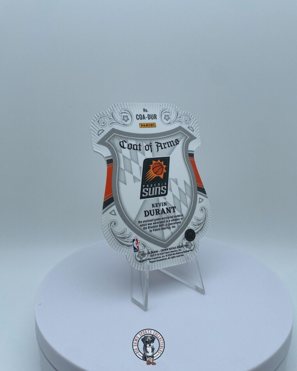 Kevin Durant 2022-23 Panini Crown Royale Coat of Arms Patch – Phoenix Suns