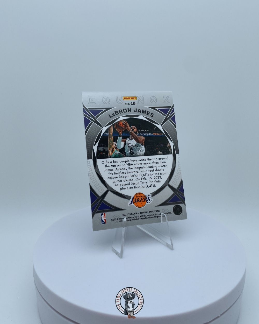 LeBron James 2022-23 Panini Obsidian Equinox Green Parallel #18 - 8/25
