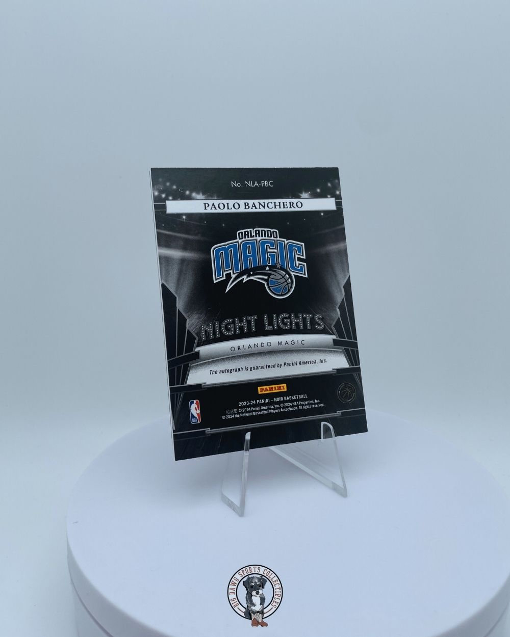 Paolo Banchero 2023-24 Panini Noir Night Lights Autographed Card 45/49