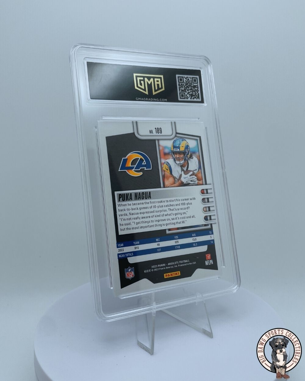 Puka Nacua 2023 Panini Absolute Rookie #189 - GMA 9 Mint