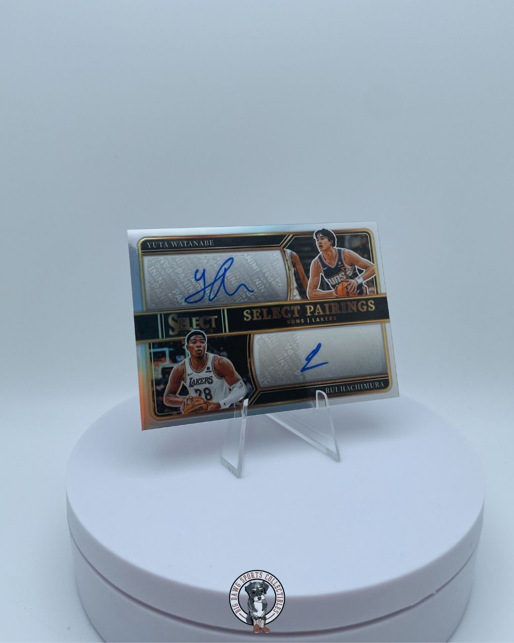 Rui Hachimura & Yuta Watanabe 2023-24 Panini Select Pairings Dual Patch Autograph #SP-JAP - 05/49
