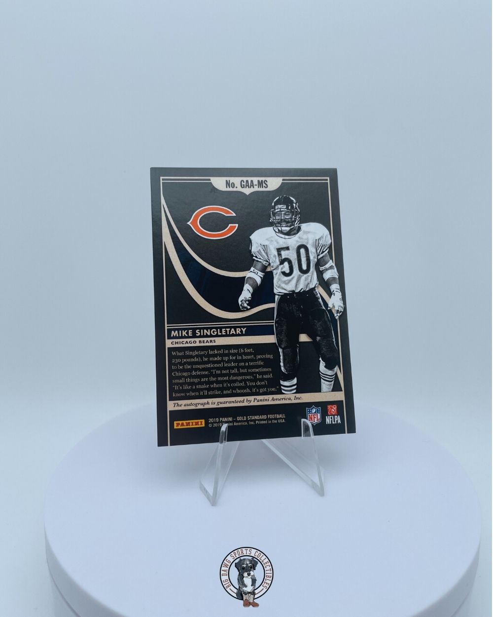 Mike Singletary 2019 Panini Gold Standard "Golden Age" Auto - 11/25