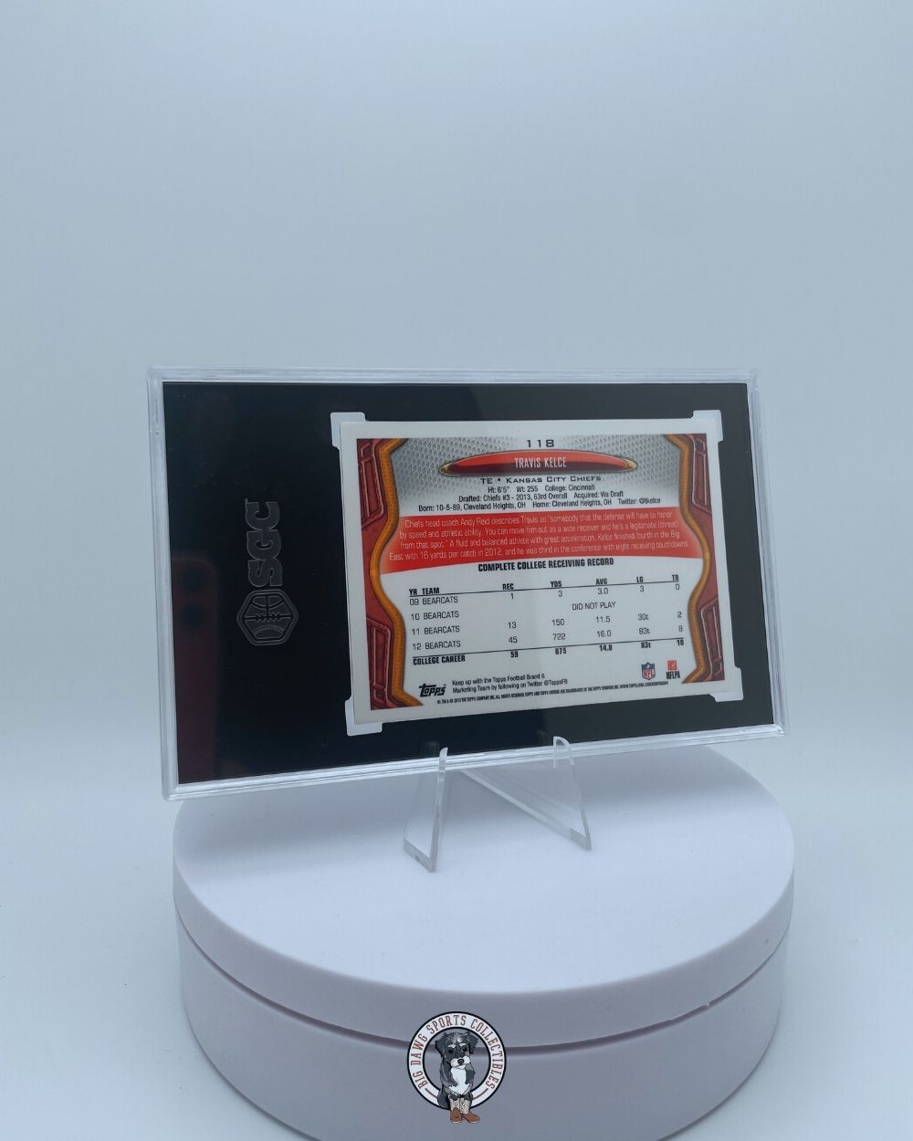 Travis Kelce 2013 Topps Chrome Rookie Card #118 - SGC 9 Mint