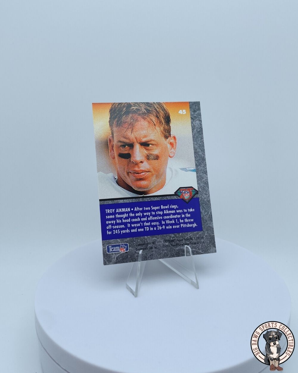 Troy Aikman 1994 Playoff Contenders Card #45 - Dallas Cowboys