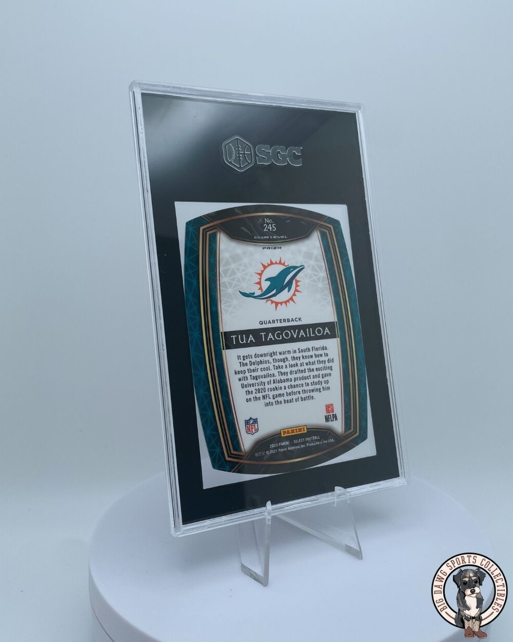 Tua Tagovailoa 2020 Panini Select Purple Die-Cut Prizm #245 - SGC 10 Gem Mint