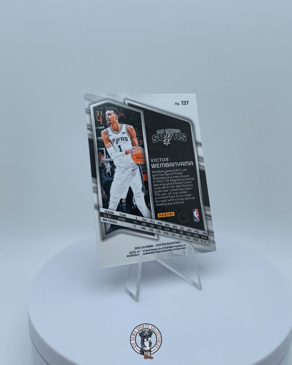 Victor Wembanyama 2023-24 Panini Spectra Rookie Card #137