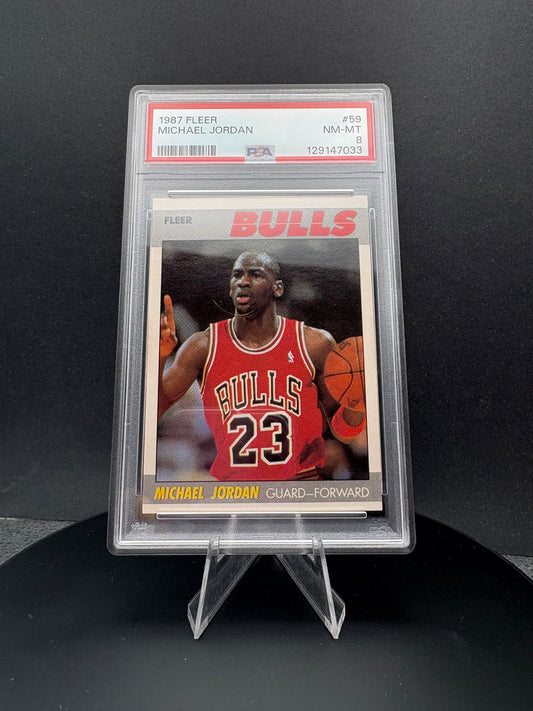 1987 Fleer Michael Jordan PSA 8