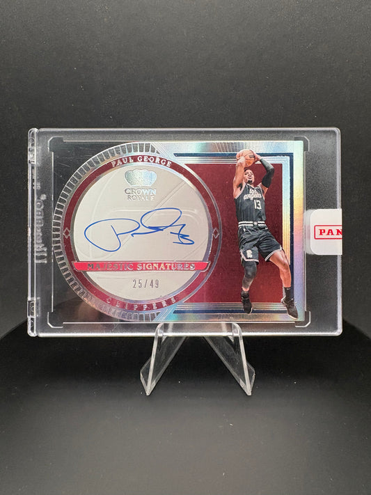 2023 Crown Royale Paul George die-cut 25/49
