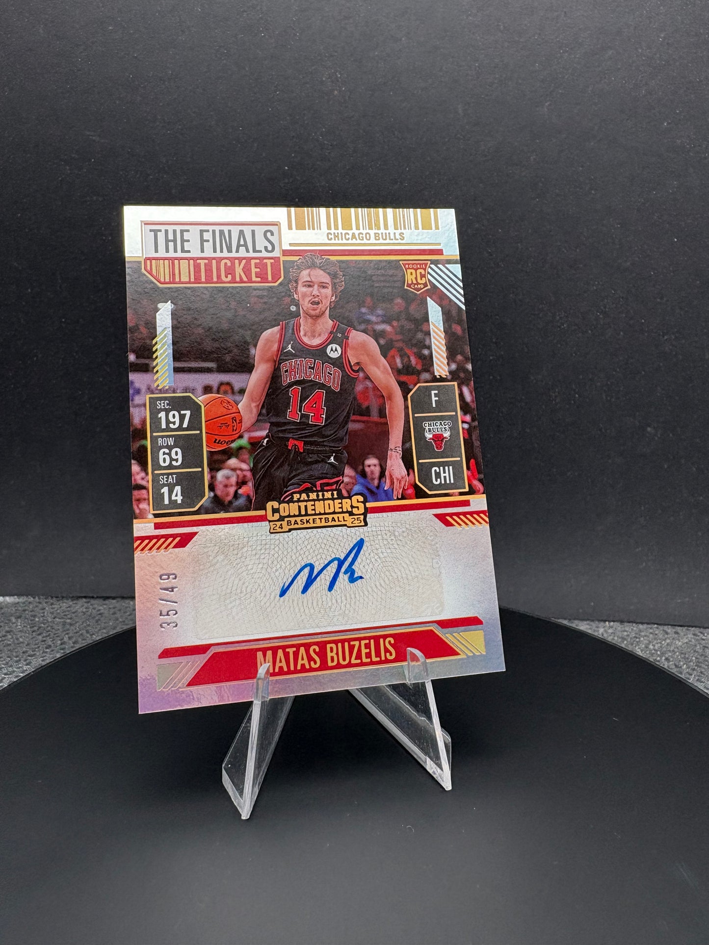 2024-25 Silhouette Matas Buzelis RC /49 AUTO