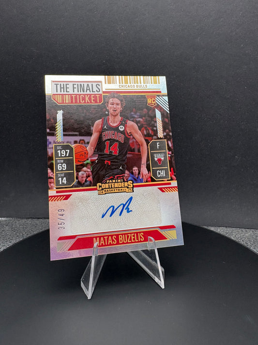 2024-25 Silhouette Matas Buzelis RC /49 AUTO