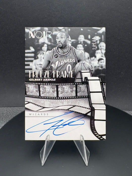 2024-25 NOIR Gilbert Arenas Freeze Frame AUTO /49