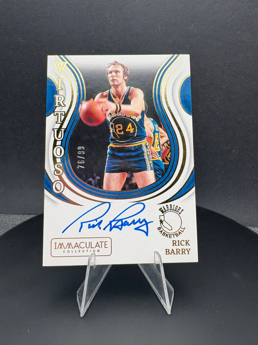 2023-24 Immaculate Collection Rick Barry Virtuoso AUTO /99