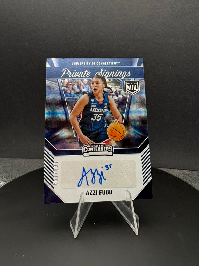 2024-25 UCONN Azzi Fudd /199 Private Signings Panini NIL