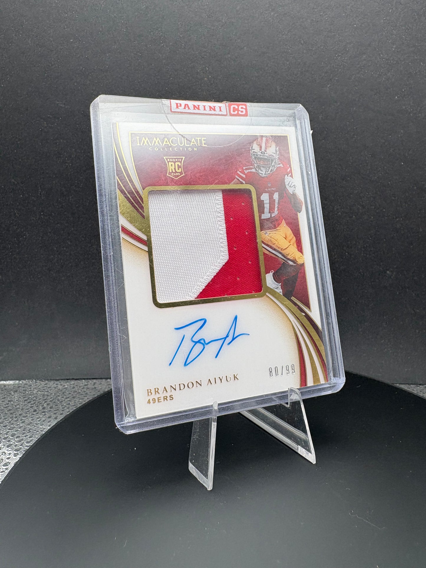 2020 Immaculate Collection Brandon Aiyuk 2 color patch RPA /99