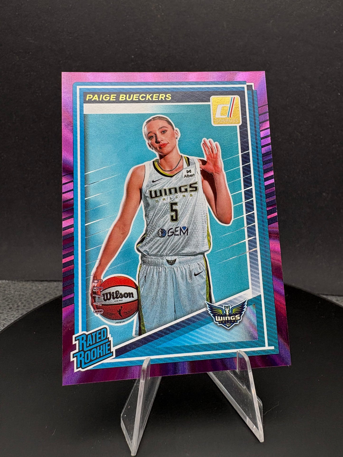 2025 WNBA Donruss Paige Bueckers Rated Rookie /99 purple